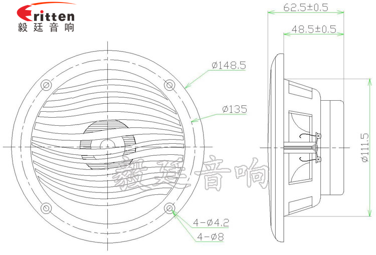 5寸圆形外磁全频20芯15瓦防水喇叭成品图-Model.png